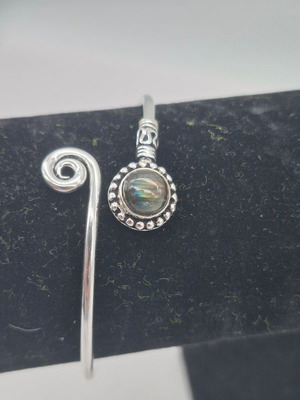 Labradorite Crystal Bracelet silver plated new