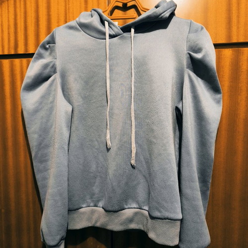 Mint hoodie sweatshirt used with fleece lining, size M
