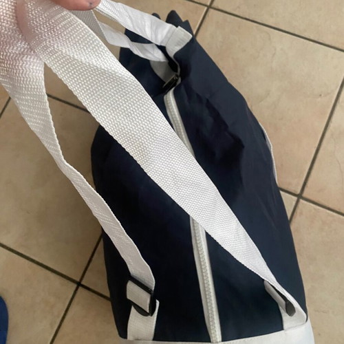 Nebulus bag like new, hand-held, white and blue