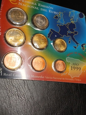 Euro coin set Spain 1999 like new