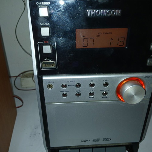 Tomson Mini Stereo System like new with radio, cassette, CD, and USB recorder