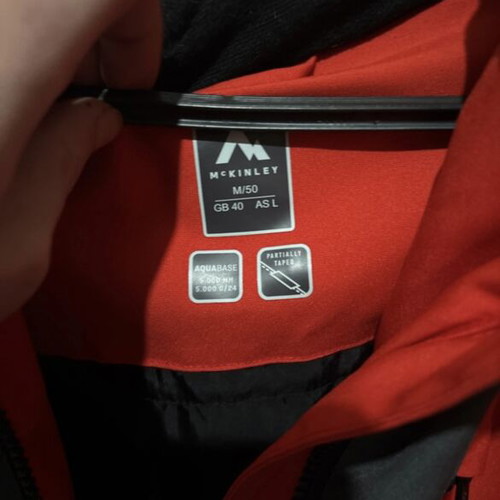 Mc Kinley jacket red size M like new