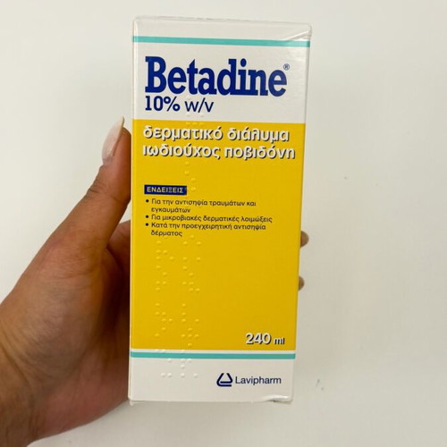 Betadine 10% Dermal Solution New 240 ml for External Use