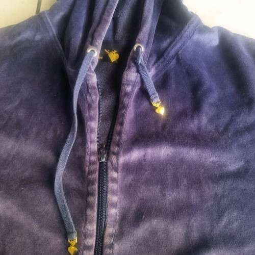 SugarFree cardigan used, blue, broken zipper