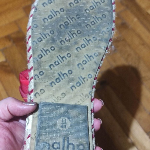 Nalho yoga mat sandals used, red, size 41