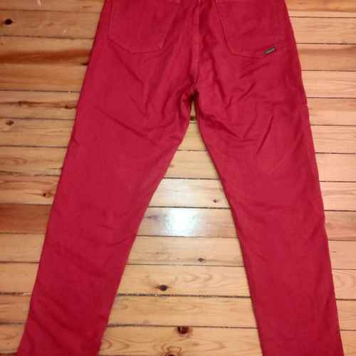 Benetton Red Mom Jeans 90s Vintage Used, Size S