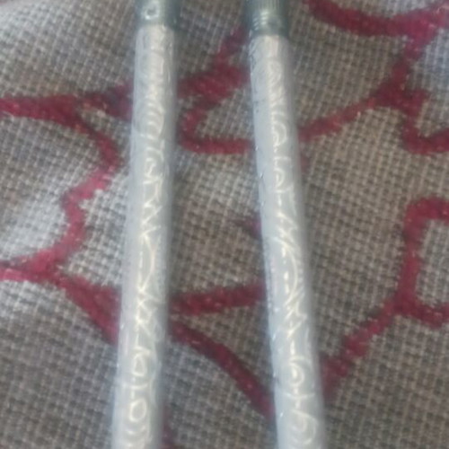 Set of 2 grey pencils with design