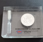 Esso Pappas 1966 transparent plexiglass coin display