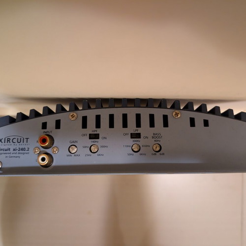 Xetec Circuit xi-240.2 car amplifier used, 2-channel, 500W
