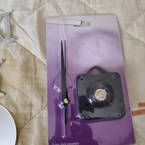 Modern DIY Wall Clock Silver Mirror Acrylic