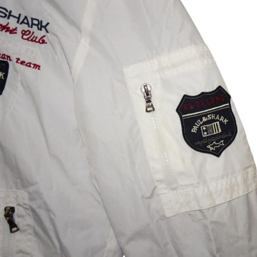 Paul & Shark Vintage Light Windbreaker Waterproof Jacket like new, size M, white