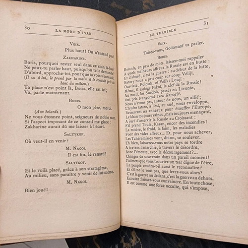 La Mort d'Ivan le Terrible 1879, used, French translation