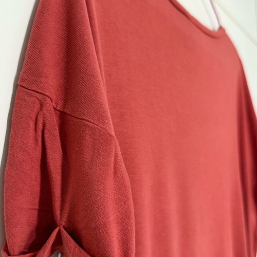 Coral T-shirt Pink Woman small wide fit like new