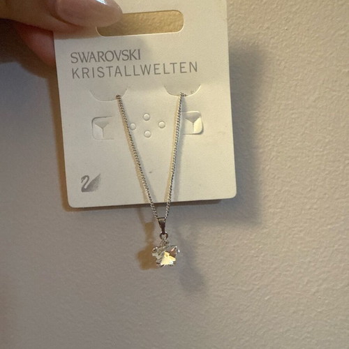 Swarovski necklace new, silver