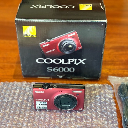Nikon COOLPIX S6000 Red 14.2MP Digital Camera