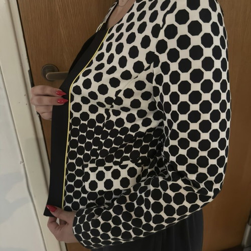 NANEE Collection polka dot jacket like new, black and white
