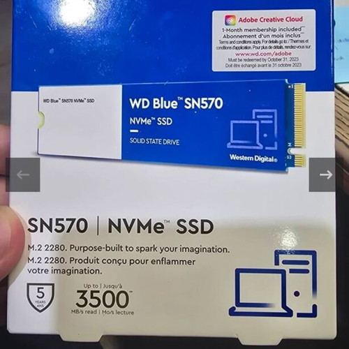 Western Digital SN570 M2 SSD 500GB new