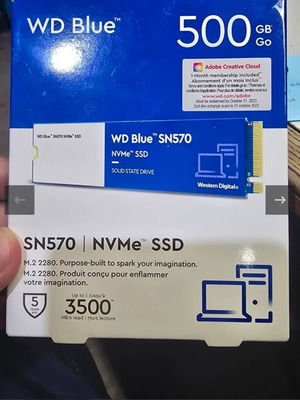 Western Digital SN570 M2 SSD 500GB new