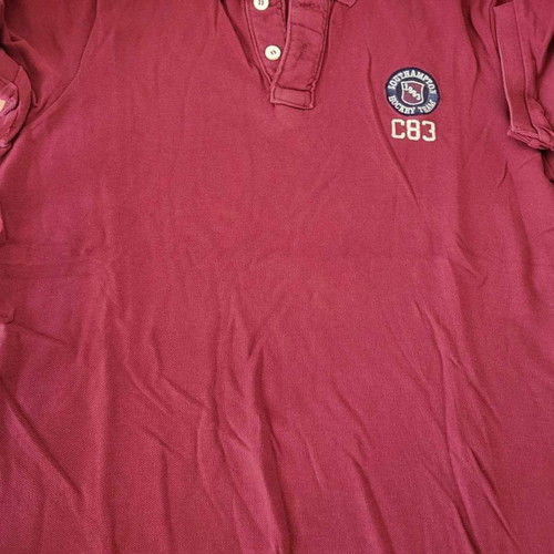 Colin's polo shirt used, burgundy red, size L