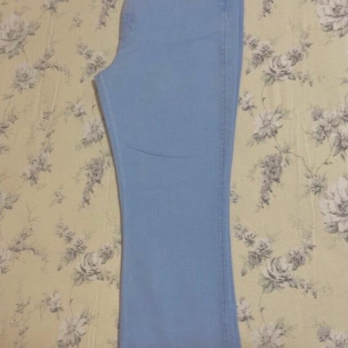 Zara light blue cropped flare jeans size 44 like new