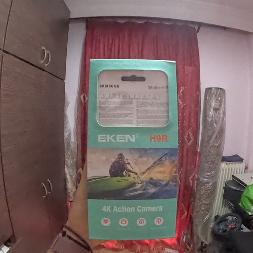 Eken 4K action camera with accessories