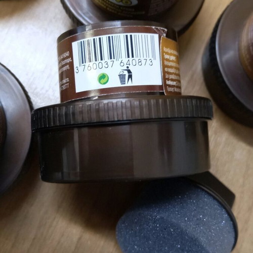 Set of 5 brown shoe polishes new, 40ml each