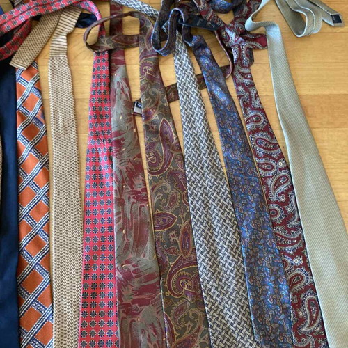 Ties used, pack of about 40, multicolored