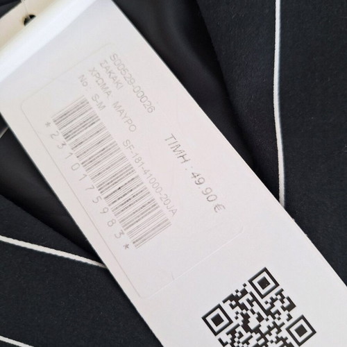 Fjo blazer jacket new black with white stripe