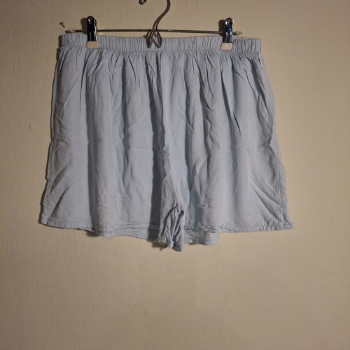 Wide women's shorts like new, light blue viscose