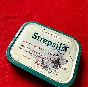 Vintage συλλεκτικό STREPSILS μεταλλικό