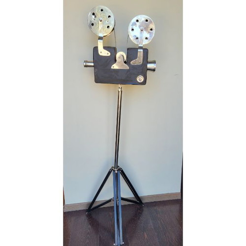Vintage floor-standing movie camera like new, industrial decor