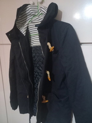 Μπουφάν Stradivarius καινούριο, μέγεθος S, μπλε