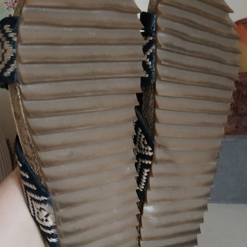 Evangelia Drosi handmade sandals new, size 42, black and brown