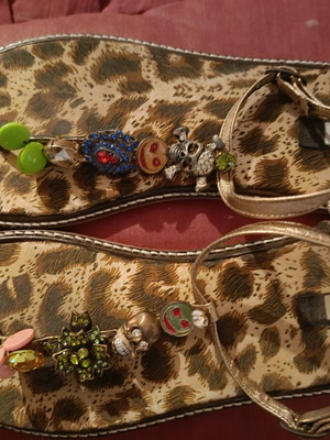 Sandals like new, size 39, black and beige platform style