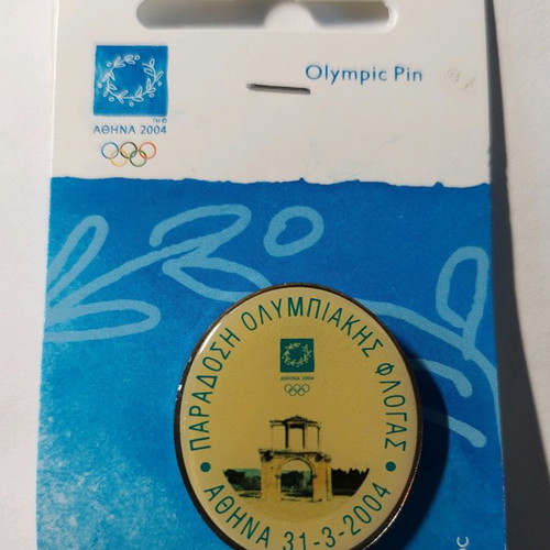 Olympic Flame Route A pins new, complete 2004 series