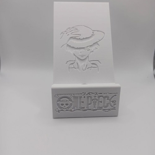 Mobile phone stand with Luffy One Piece design made to order