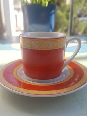 Royal Heritage coffee cup set of 6 porcelain new