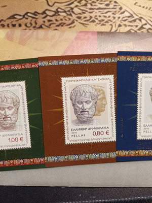 Greek stamps new, sheets and souvenir folders