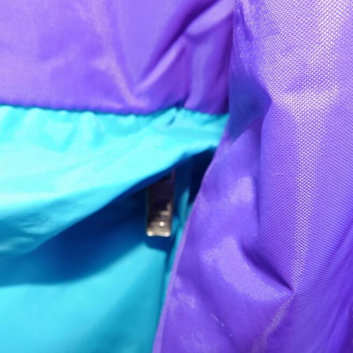 K-Way Mens Rain Jacket used, blue and purple, size M/L