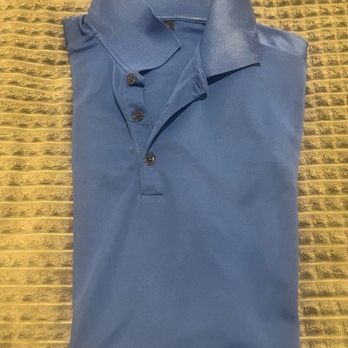 Nike Dry fit golf shirt used, size Large, blue