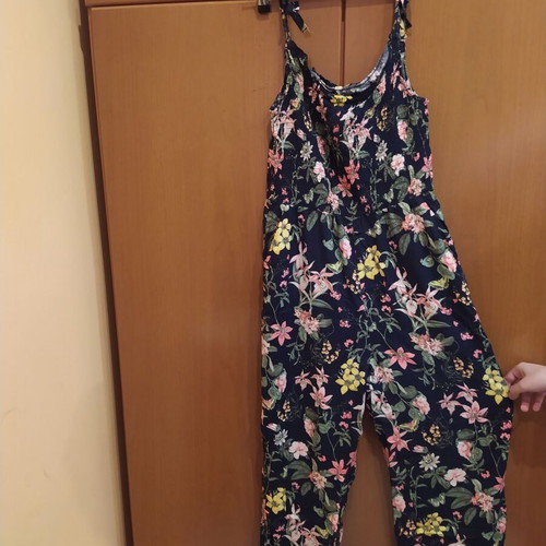 Floral jumpsuit H&M like new, blue, size S