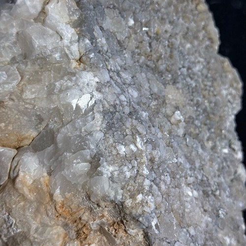 Crystals in natural rock calcite-gypsum new 24x22x14