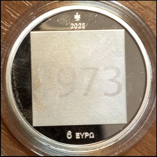 Silver coin 50 years from the Polytechnic uprising new