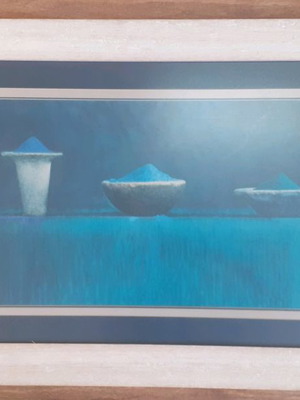 Painting used in wooden frame 120x55cm