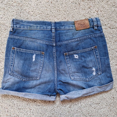 Zara shorts S/36 blue like new with defect