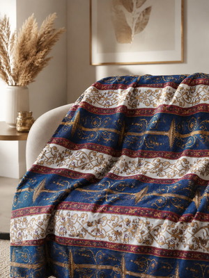 Cotton Piqué Blanket new, breathable and soft, 160x200 cm