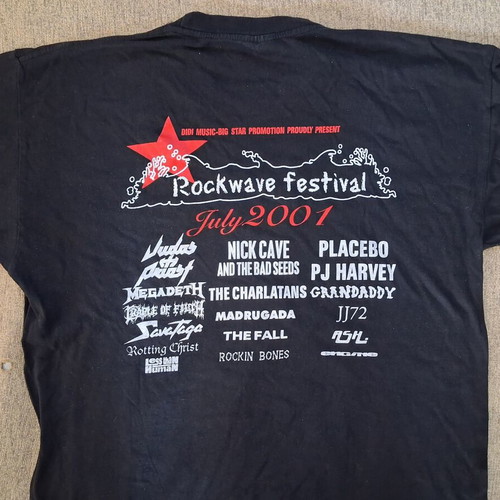 Rockwave Festival 2001 T-shirt like new, size Large, black