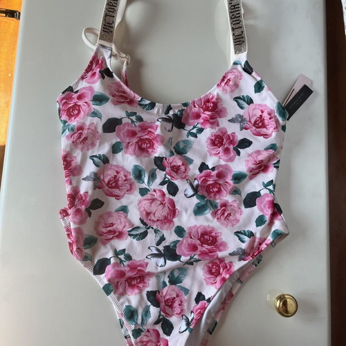 Victoria's Secret swimsuit with roses design open back new size S
