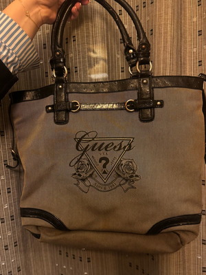 Guess shoulder bag used, gray