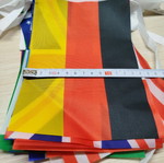 Hanging flags new, pack of 24 different polyester flags